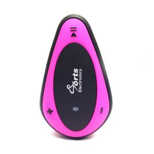 4GB MP3 Player, Portable Clip Music Player With FM Radio/Shuffle (Switch With One Click), Pink