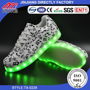 2017 Party Cheer Dancing Shoes Flashing Light Up Led Zapatillas