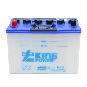 Good Quality JIS Standard Dry Charged Car Battery N70 Korean Car Battery for Africa Market