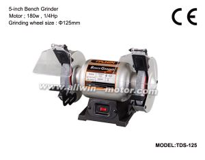 550W, 200mm Bench Grinder With Magnifier Shield