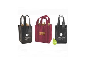 Recyclable Colorful Strong tote Non Woven Wine Beer Bag to Pack Bottles