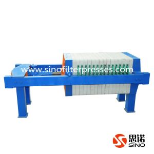 Small Manual Jack Plate and Frame Filter Press with Zero Running Cost