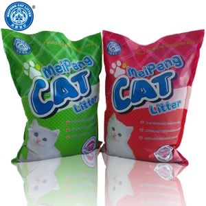 original yellow grey colour eco-friendly environment clumping cat litter safe healthy for cat