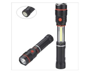 Aluminum 3W Cree LED + 3W COB Portable Work Light Flashlight Torch with Magnetic Base