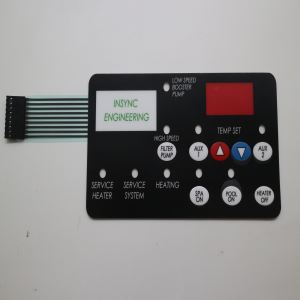 OEM Embossed Keys Poly Dome Tactile Silver Flex Membrane Switch