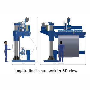 Automatic Pipe SAW Longitudinal Seam Welding Line