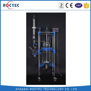 220V Lab Chemical Biology Double Deck Glass Reaction Kettle