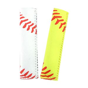 Neoprene Ice Pop Sleeves with Baseball Printing