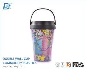 World Cup 2018 Gifts Custom LOGO Plastic Double Wall Cup