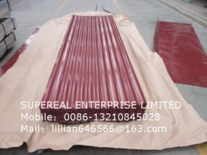 Building Materials RAL 3009 Redprepainted Galvalume Steel Roofing Corrugated Sheet