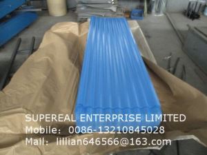 Building Materials RAL 5015 Blue Prepainted Galvalume Steel Roofing Corrugated Sheet