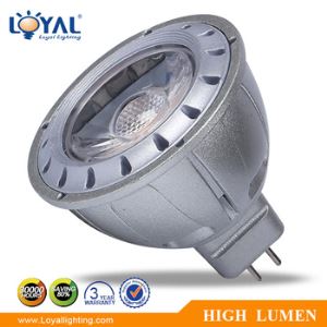 High Qulity AC100-240V 2700-6500K IP20 Indoor Aluminum Casing Bridgelux COB MR16 3W LED Spot Light