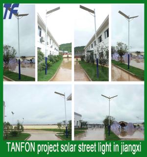 8w,10W,12w,15w,20W,50W,80W,100W All in One IP68 Solar LED Street Sensor Light with Remote Control & Mobile APP for Garden and Highway