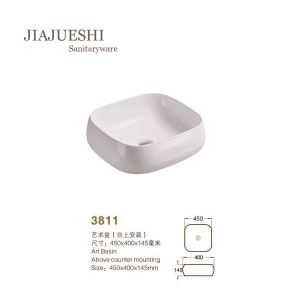 Slim Thin Vessel Sink Counter Top Wash Art Basin Without Overflow Hole And Tap Hole Best Selling Bathroom Sink
