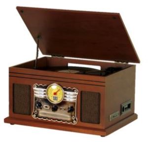 6 in 1 Classic Unique Record Player with DAB Radio, Play and Enjoy Your Vinyl Anytime, Record Vinyl to USB or SD