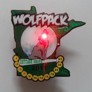 LED Flash Light Metal Trading Pins