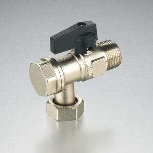 heater systerm male thread equal diameter brass angle ball valve