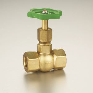 water meter pipeline brass stop valve through shut-off valve