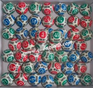 Multi-colorful Barcode Bingo Balls