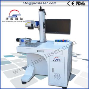 Metal Fiber Laser Marking Machine with Rotary Clamp