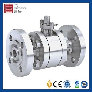 API Standard High Pressure Forged Steel 2 Piece Lever Operated Floating Ball Valve