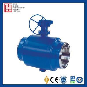 Forged Steel Soft Seal Flange End 8 Inch Trunnion Mounted Acutated Fully Welded Ball Valve