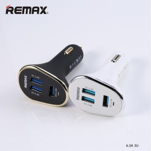 REMAX Original Universal USB Car Charger Cell Phone Battery Charger 3 Ports 6.3A