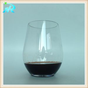 8 OZ PET Bisphenol A BPA Free Plastic Red Wine Glasses Stemless Wine Glasses