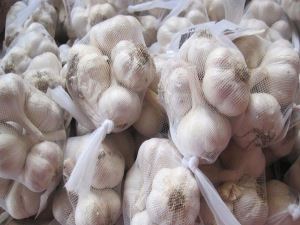 China Cangshan 4,6 Cloves Fresh Garlic Packed in Mesh Bags