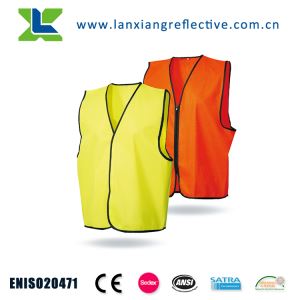 High Visibility Solid Fabric Economy Safety Vest