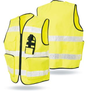 High Visibility Oxford Fabric Safety Vest with PVC Tape