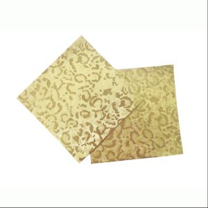 Gold Confectionery Foil For Chocolate Bar Wrapping With Embossing