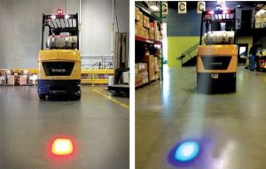 XRLL Industrial Led Blue Point Safety Warning Forklift Spotlight High Power CE Certificated