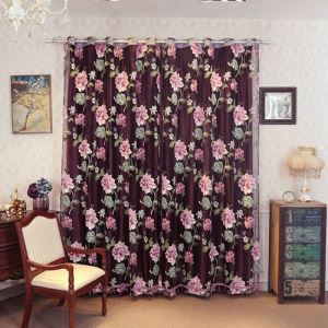 SINOGEM Brand Drapes Sheer Window Curtains for Living Room The Bedroom Kitchen Modern Tulle Curtains Window Treatment Blinds,Custom Curtain