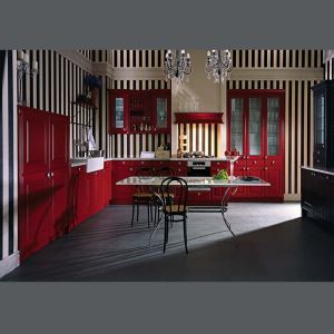 New Classic Red High Glossy Stylish Lacquer Kitchen Cabinets