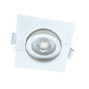 MILANLUX 6.5W COB Dimmable Recessed Retrofit LED Downlight Rotatable
