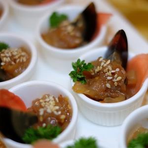 A Cold Dish With Seafood Jellyfish & Sesame