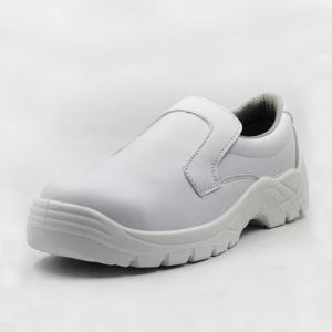 White Lightweight Industrial Antistatic Micro Fiber Safety Shoes