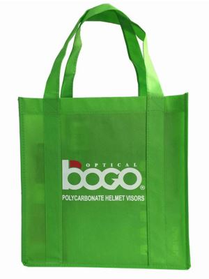 Grocery PP Non Woven Bag With Strengthen Handles