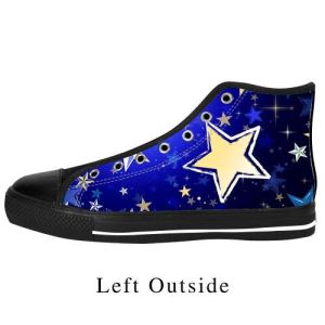 Custom Cute Star High Top Canvas Shoes Comfortable Sneakers