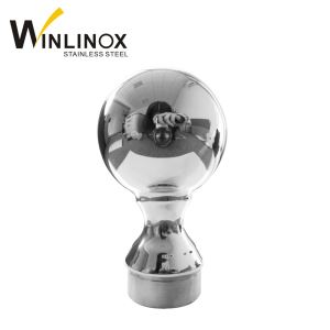 Mirror Polish 201 304 Stainless Steel Handrail Top Ball For Decoration