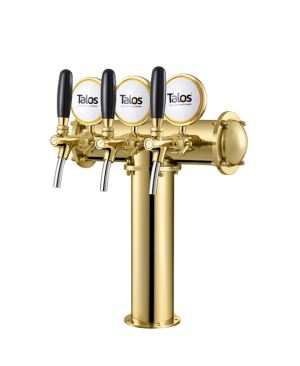 Draft Beer Dispensing Equipment T-shaped Beer Column T Beer Tower Pub Equipment with LED and Kinds of Specifications ( 3 Color Optional)