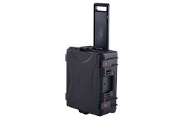 Military-standard Trolley Plastic Waterproof Case with Pulling-out Handle and Standard Foam