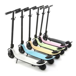 2017 New Product Colorful Smart Light 6 Inch Magnesium Alloy Children Electric Scooter with Auto Lights