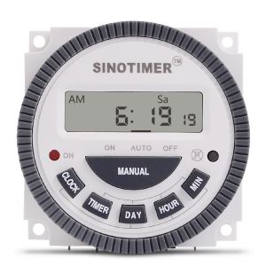 Multipurpose 7 Days Programmable Weekly 24hours Digital Frontier TM619H2 Timer Switch for Lighting