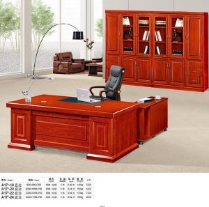Rectangular Pattern Design Wood Solid Veneer Office Table