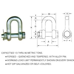 High-strength Lifting Rigging Shackle G-2150 Shackle Supplier