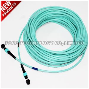 12 Fiber MPO Female-Female Multimode OM3 Trunk LSZH Cable for Data Center Solutions Supporting