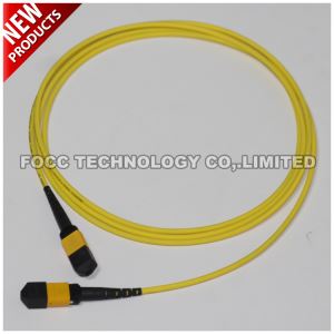 Flexible 12-fibers MPO-MPO Singlemode OS2 Fiber Optic Low Smoke Zero Halogen Round Cable