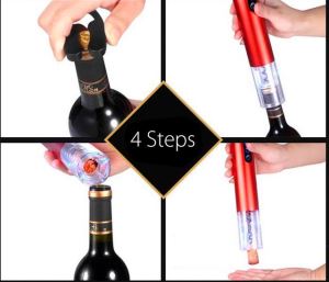 Multi-Function Wine Bottle Cap Opener Corkscrew Cork Screw Stainless Steel Metal with Handle Home Party